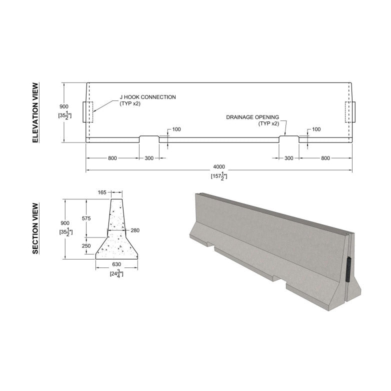 Concrete Barrier Wall (TCB)