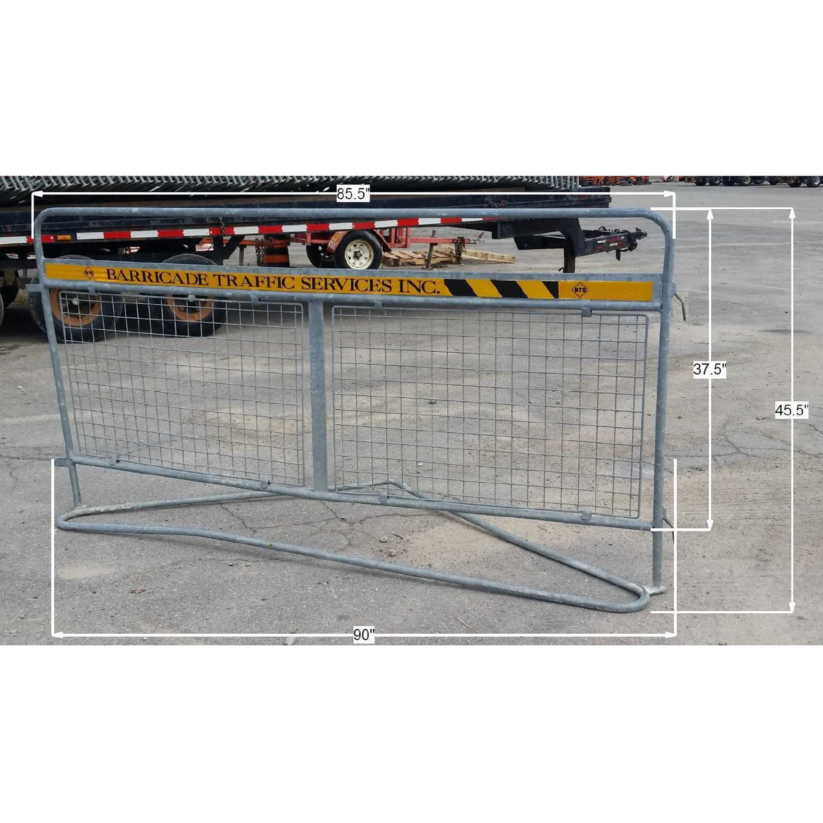 PVC Black Yellow Barrier Board Road Block Barricade