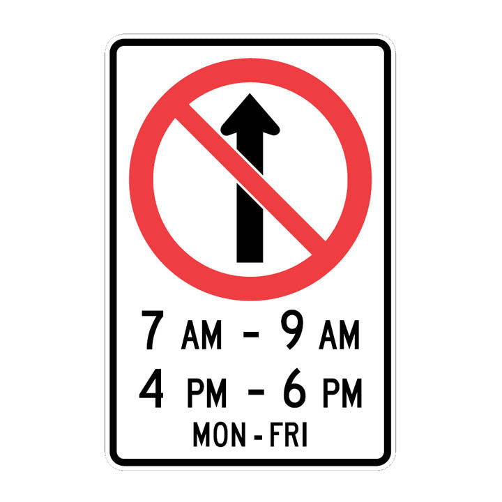 Strait Through Sign RB-10A - Barricade Traffic Services
