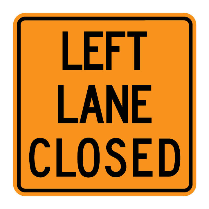 Left Lane Closure TC-3LT - Barricade Traffic Services